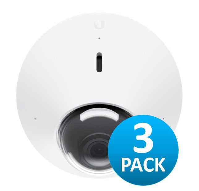Ubiquiti UniFi Protect Dome Camera UVC-G4-DOME 3 Pack, 4MP, Vandal-Resistant (IK08), Weatherproof (IPx4), Integrated IR LEDS, Metal Housing, 2 Yr Warr - Image 1