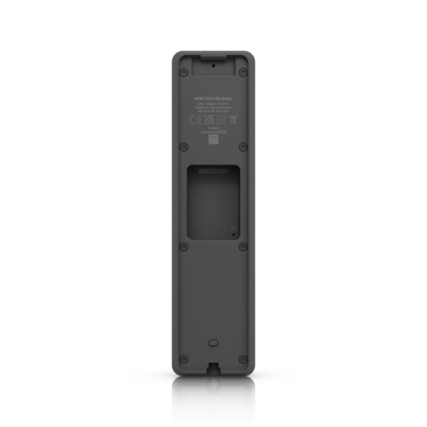 Ubiquiti G6 Entry, All-Weather, PoE+ Doorbell, Enhanced AI Detections, Two-Way Audio, Secondary Package Camera, Integrated Access Reader Capabilities.