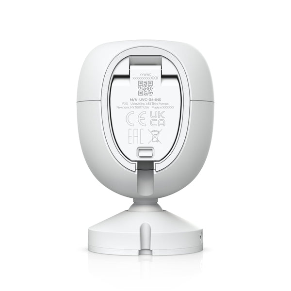 Ubiquiti G6 Instant White, Plug-and-play, 4K WiFi-connected Camera, With A 1/1.8" 8MP Image Sensor, Multi-TOPs AI Engine, Two-way Audio