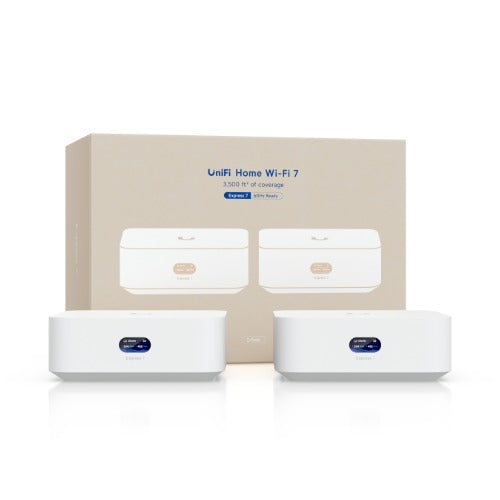 Ubiquiti UniFi Express 7, 2Packs,Mesh-Scalable,Super-Compact 10G Cloud Gateway,Integrated 6 GHz WiFi 7.Plug-And-Play Whole-Home WiFi,10G Multi-Link - Image 1