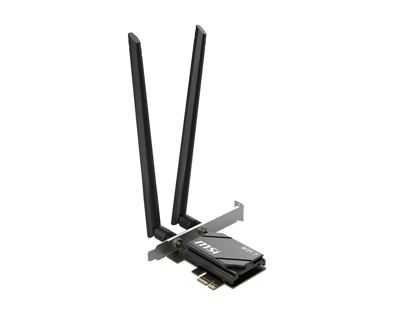 MSI HERALD BE6500 WiFi 7 PCIe Card, Tri-Band WiFi 7, BE6500, BT 5.4, PCIe x1, 2x2 up to 2882Mbps, WPA3, Win11 - Image 2