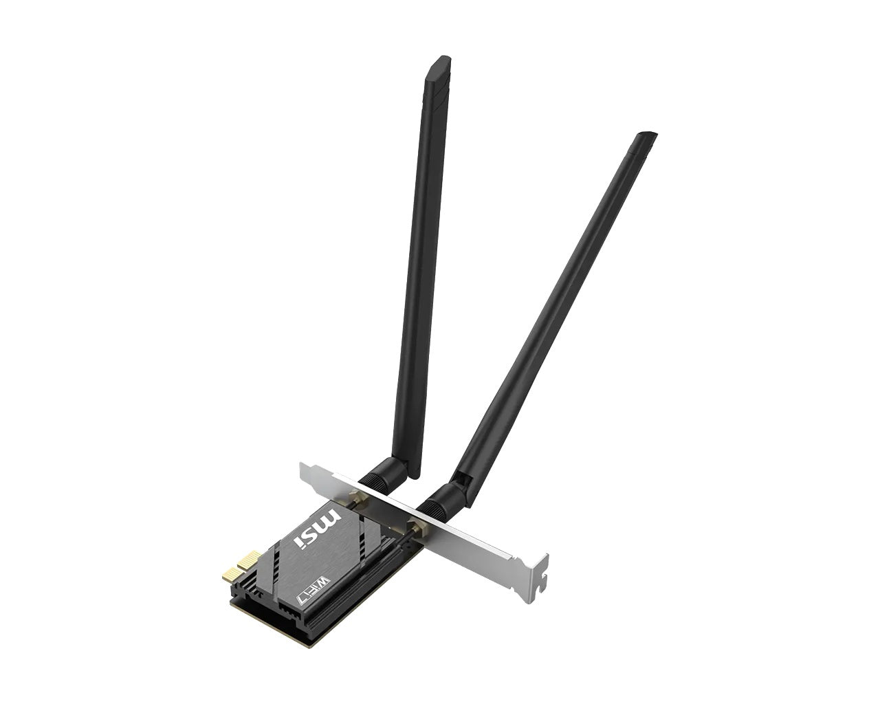 MSI HERALD BE6500 WiFi 7 PCIe Card, Tri-Band WiFi 7, BE6500, BT 5.4, PCIe x1, 2x2 up to 2882Mbps, WPA3, Win11 - Image 3