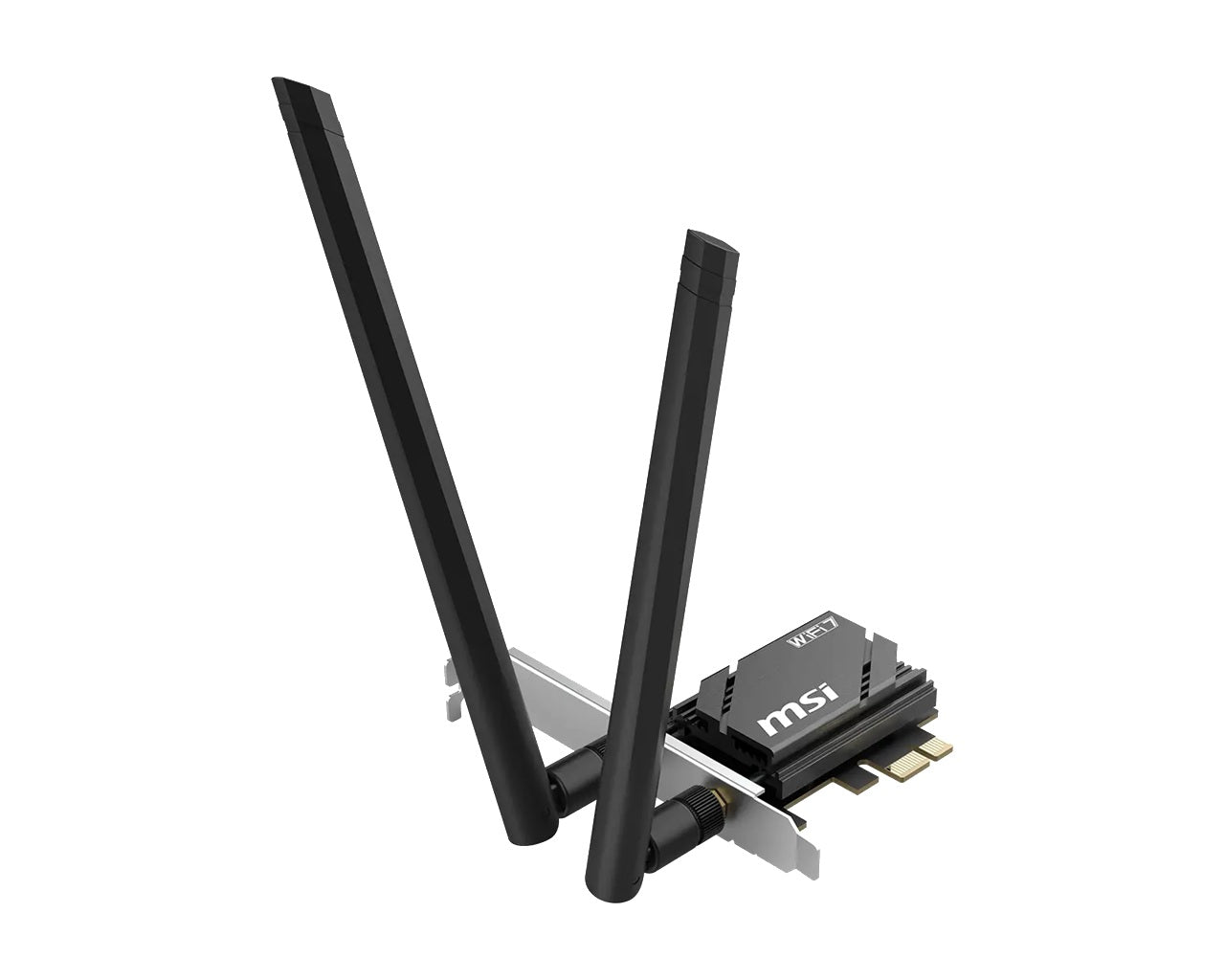 MSI HERALD BE6500 WiFi 7 PCIe Card, Tri-Band WiFi 7, BE6500, BT 5.4, PCIe x1, 2x2 up to 2882Mbps, WPA3, Win11 - Image 4