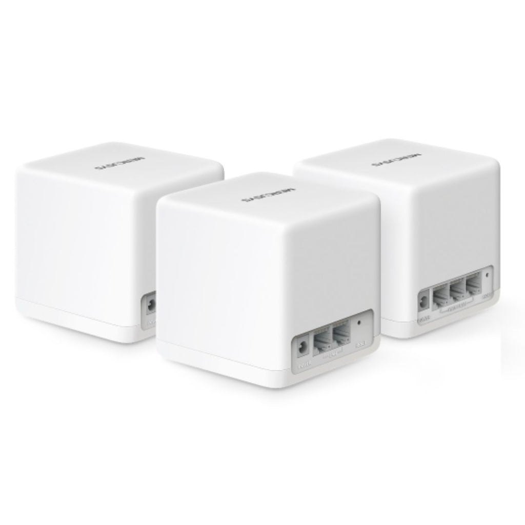 Mercusys Halo H60X(3-pack) AX1500 Whole Home Mesh Wi-Fi 6 System, 300 Mbps at 2.4 GHz + 1201 Mbps at 5 GHz, QoS, IPTV, IPv6, MU-MIMO, Beamforming, Sma - Image 3