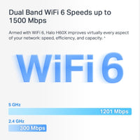 Mercusys Halo H60X(3-pack) AX1500 Whole Home Mesh Wi-Fi 6 System, 300 Mbps at 2.4 GHz + 1201 Mbps at 5 GHz, QoS, IPTV, IPv6, MU-MIMO, Beamforming, Sma - Image 4