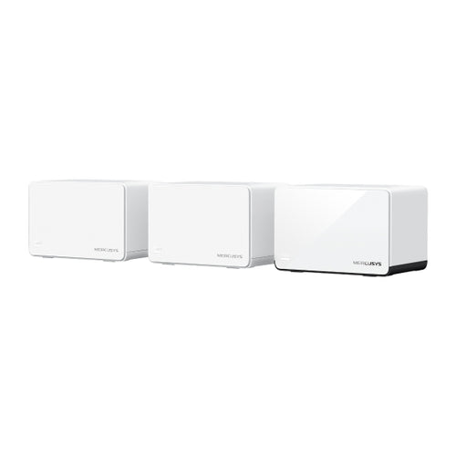 (E)Mercusys Halo H85X(3-pack) AX3000 Whole Home Mesh WiFi 6 System,  574 Mbps at 2.4 GHz, 2402 Mbps at 5 GHz - Image 1