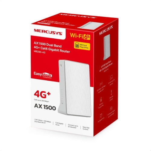 Mercusys MB235-4G 4G+ Cat6 AC1200 Wireless Dual Band Gigabit Router - Image 1