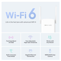 Mercusys ME60X AX1500 Wi-Fi 6 Range Extender, Dual Band Speeds up to 1500Mbps, 300Mbps@2.4 GHz, 1201Mbps@ 5 GHz - Image 3