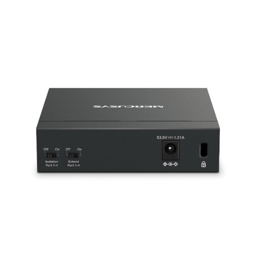 Mercusys MS105GP 5-Port Gigabit Desktop Switch with 4-Port PoE+, 10/100/1000 Mbps RJ45 ports, Up to 250 m - Image 3