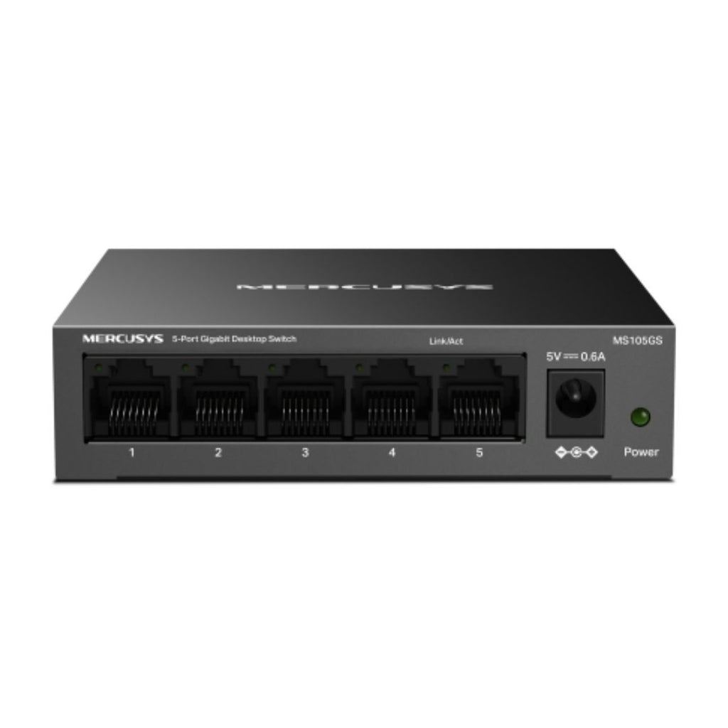 Mercusys MS105GS 5-Port Gigabit Desktop Switch, 5×10/100/1000 MbpsRJ45 port Supporting Auto-MDI/MDIX - Image 2