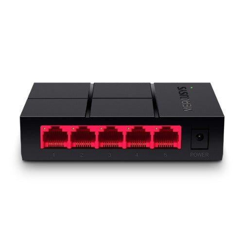 Mercusys MS105G 5-Port Gigabit Desktop Switch, 5x Gigabit Ports, Compact Design, Plug N Play, Green Ethernet Technology - Image 2
