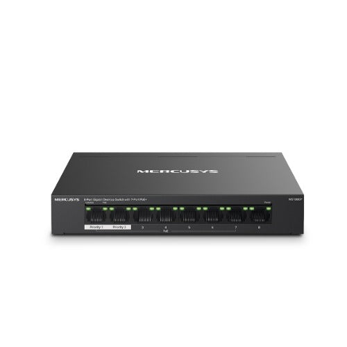 Mercusys MS108GP 8-Port Gigabit Desktop Switch with 7-Port PoE+, Up to 250 m - Image 4