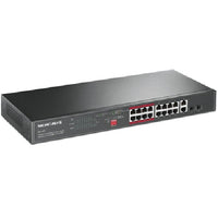 Mercusys MS118CP 16-Port 10/100Mbps + 2-Port Gigabit Rackmount Switch with 16-Port PoE+ - Image 2