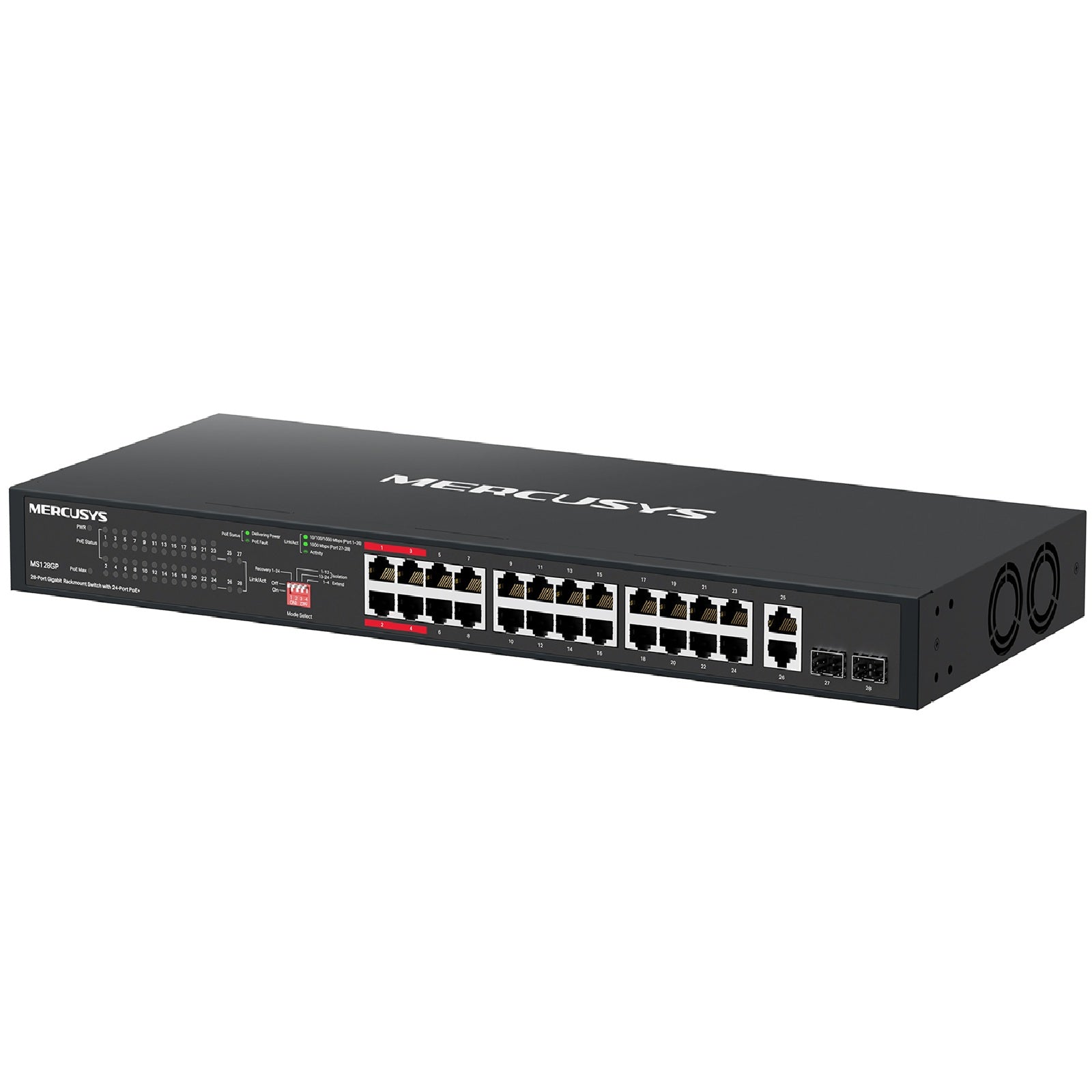Mercusys MS128GP 28-Port Gigabit Rackmount Switch with 24-Port PoE+ - Image 2