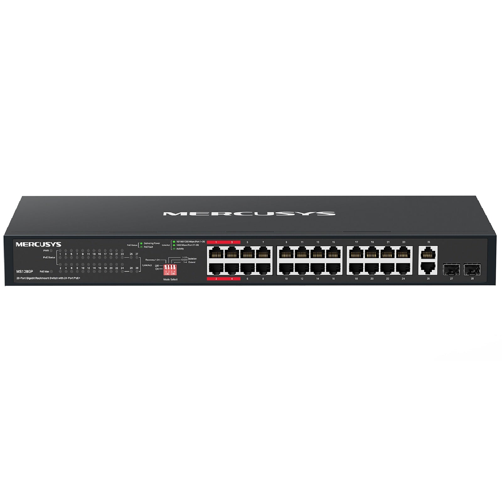 Mercusys MS128GP 28-Port Gigabit Rackmount Switch with 24-Port PoE+ - Image 5