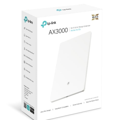 (E)TP-Link Archer Air E5 AX3000 Dual-Band Wi-Fi 6 Air Range Extender, 574Mbps @2.4GHz + 2402Mbps @5GHz , 8mm Ultra-thin Shell, Multiple Install Desi - Image 1