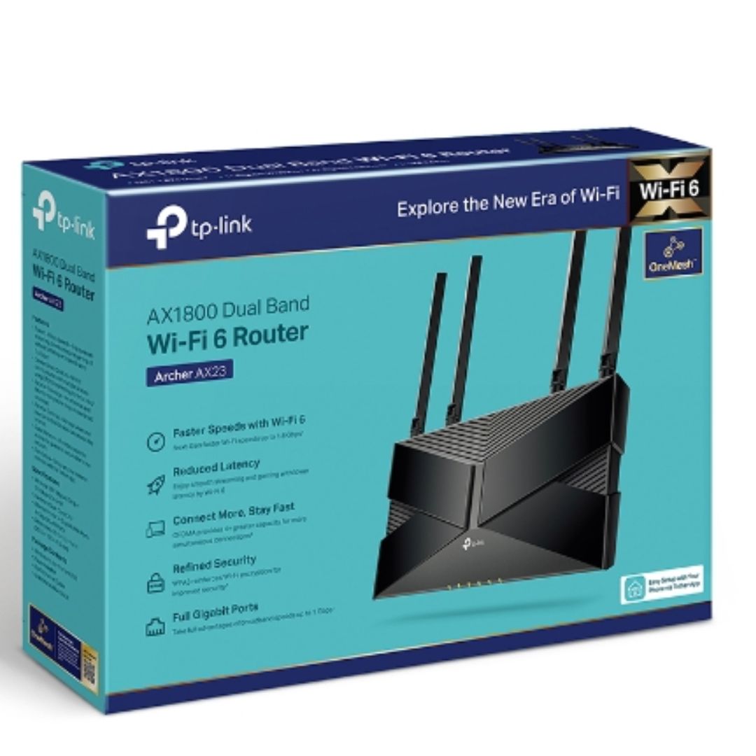 TP-Link Archer AX1800 AX1800 Dual-Band Wi-Fi 6 Router, 574 Mbps at 2.4 GHz + 1201 Mbps at 5 GHz, Dual-Core CPU, 1× Gigabit WAN Port + 4× Gigabit LAN P - Image 4
