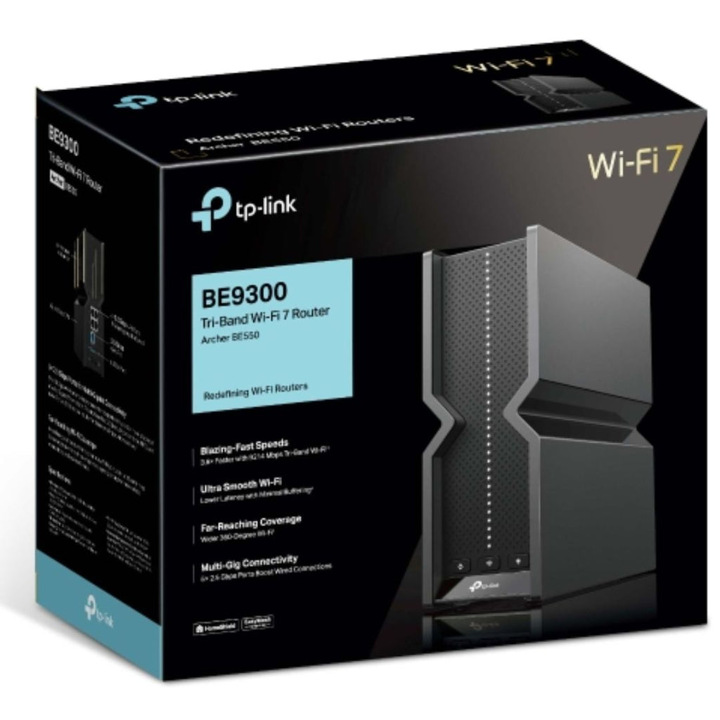 TP-Link Archer BE550 V2 BE9300 Wi-Fi 7 Tri-Band Router 688 Mbps at 2.4 GHz + 2880 Mbps at 5 GHz + 5760 Mbps at 6 , 6× Internal Antennas - Image 5