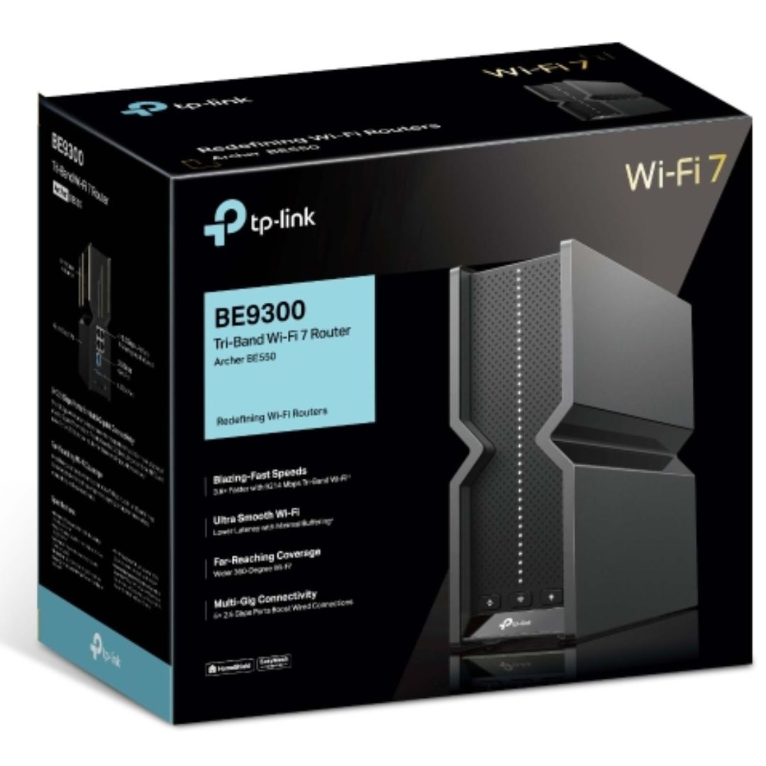 TP-Link Archer BE550 V2 BE9300 Wi-Fi 7 Tri-Band Router 688 Mbps at 2.4 GHz + 2880 Mbps at 5 GHz + 5760 Mbps at 6 , 6× Internal Antennas - Image 5