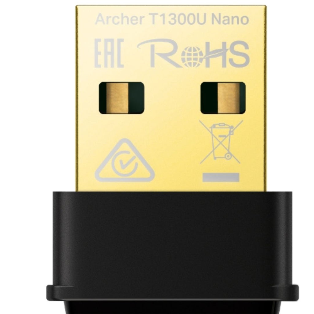 TP-Link Archer T1300U Nano AC1300 Nano Wireless MU-MIMO USB Adapter,  1201 Mbps at 5 GHz + 574 Mbps at 2.4 GHz, 5G NR 4.67Gbps/1.25Gbps, LTE support C - Image 3