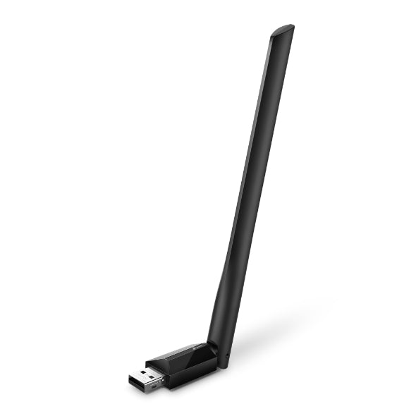 TP-Link Archer T2U Plus AC600 High Gain Wi-Fi Dual Band USB Adapter,433Mbps at 5GHz + 200Mbps at 2.4GHz, USB 2.0, 1 high gain antenna - Image 2
