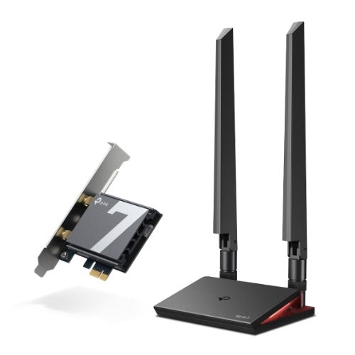 TP-Link Archer TBE550E BE9300 Wi-Fi 7 Bluetooth 5.4 PCIe Adapter, 6GHz@5760 Mbps, 5GHz@2880 Mbps, 2.4GHz@688 Mbps (wifi7) (NIC) - Image 2