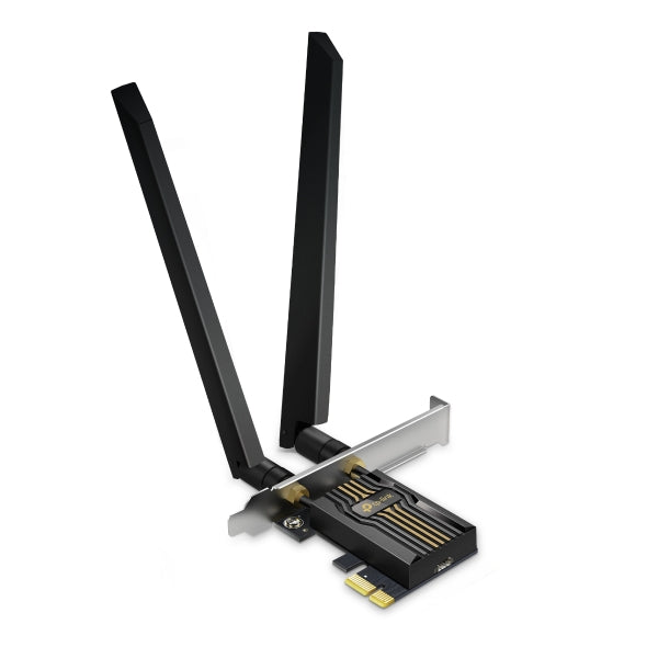 TP-Link Archer TBE552E BE9300 Wi-Fi 7 Bluetooth 5.4 PCIe Adapter, 5760 Mbps at 6 GHz + 2880 Mbps at 5 GHz + 688 Mbps at 2.4 GHz, 2× High Gain Tri-Band - Image 1