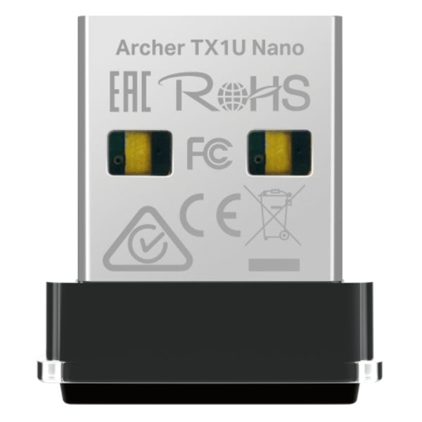 TP-Link Archer TX10UB Nano AX900 Nano Wi-Fi 6 Bluetooth 5.3 USB Adapter,  600 Mbps at 5 GHz + 287 Mbps at 2.4 GHz ,  Internal Antennas, USB 2.0