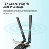 TP-Link Archer TX20E AX1800 Wi-Fi 6 Bluetooth 5.2 PCIe Adapter, 1201Mbps@5GHz, 574Mbps@2.4GHz - Image 3