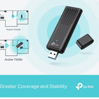 TP-Link Archer TX20U AX1800 Dual Band Wi-Fi 6 Wireless USB Adapter, 1201 Mbps at 5 GHz + 574 Mbps at 2.4 GHz, MU-MIMO, OFDMA, WPA3 - Image 4