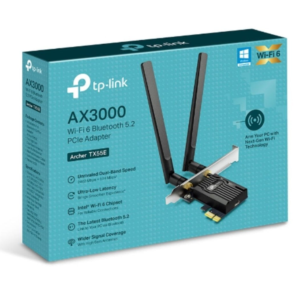 TP-Link Archer TX55E AX3000 Wi-Fi 6 Bluetooth 5.2 PCIe Adapter,  2402Mbps@5GHz, 574Mbps@2.4GHz - Image 4