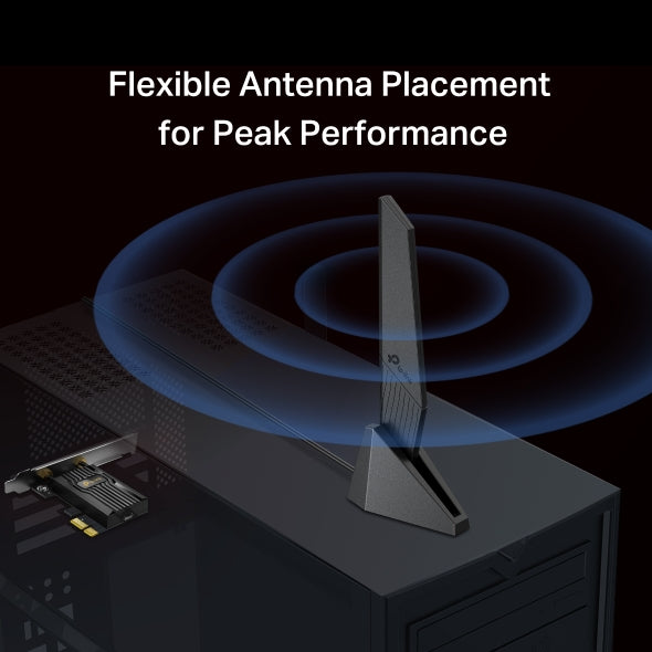 TP-Link Archer TXE73E AXE5400 Wi-Fi 6E Bluetooth PCIe Adapter 574Mbps at 2.4 GHz + 2402Mbps at 5 GHz + 2402 Mbps at 6 GHz - Image 4