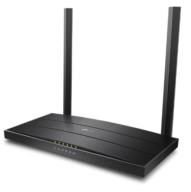 TP-Link Archer VR400 AC1200 Wireless VDSL/ADSL Modem Router 1.2Gbps 867Mbps @ 5GHz 300Mbps @ 2.4GHz 3xLAN 1xWAN 1xUSB 1xRJ11 - Image 2