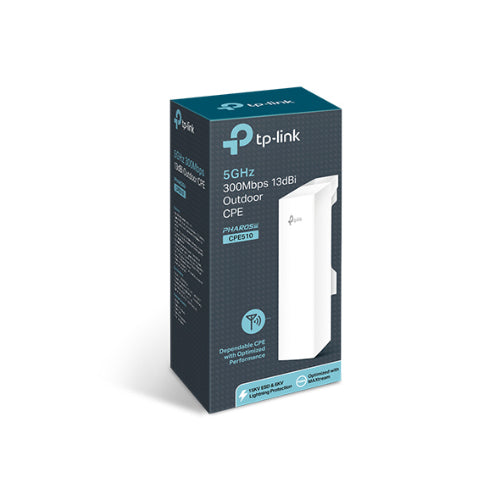 TP-Link CPE510 5GHz 300Mbps 13dBi Outdoor CPE Access Point up to 27dBm, 2T2R, 802.11a/n, 16dBi Directional Antenna, Weatherproof - Image 5