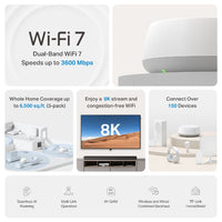 TP-Link Deco BE22(1-pack) BE3600 Whole Home Mesh Wi-Fi 7 System, 688 Mbps at 2.4 GHz + 2882 Mbps at 5 GHz - Image 4