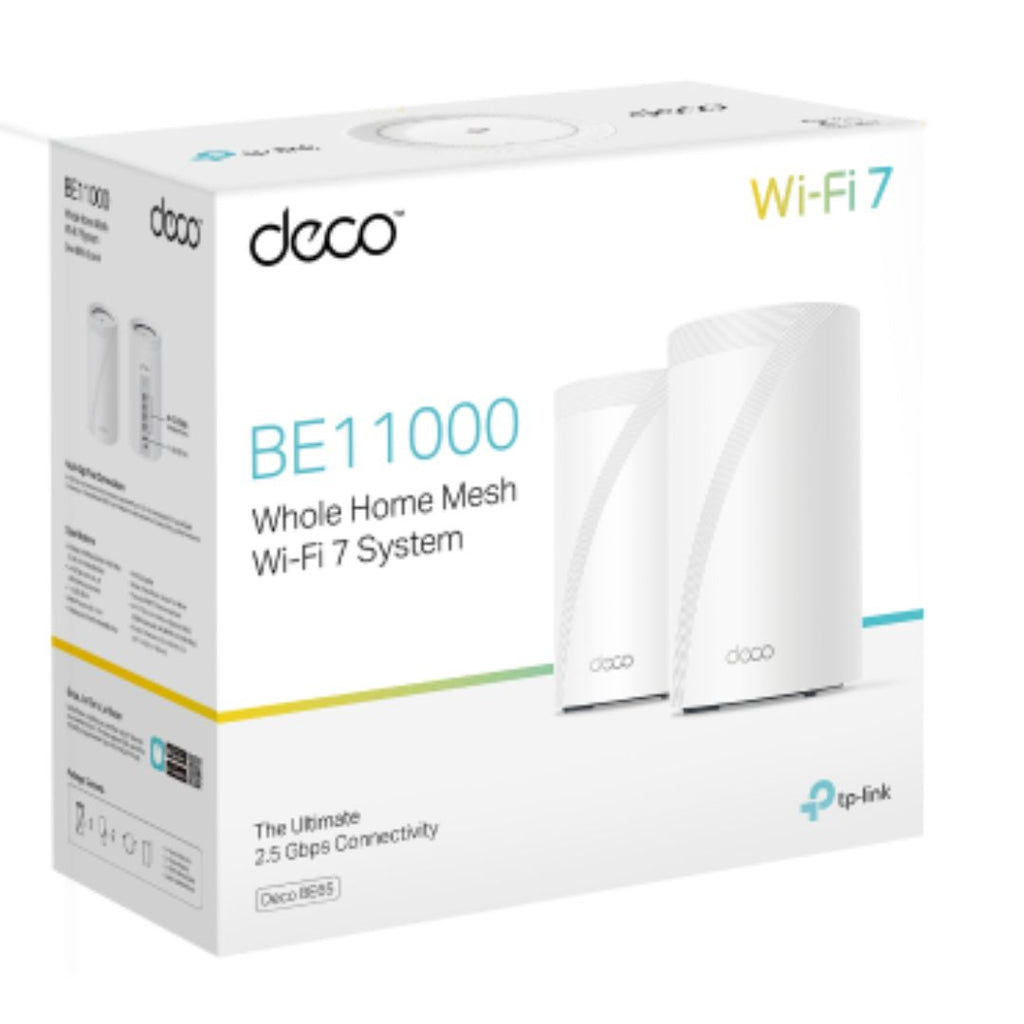 TP-Link Deco BE65(2-pack) BE11000 Whole Home Mesh Wi-Fi 7 System  (WIFI7)  574 Mbps at 2.4 GHz + 4320 Mbps at 5 GHz + 5760 Mbps at 6 GHz - Image 5