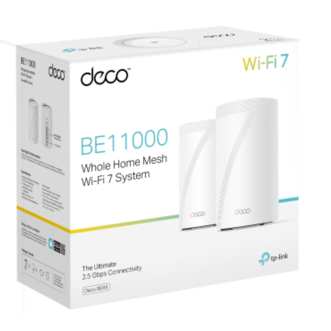 TP-Link Deco BE65(2-pack) BE11000 Whole Home Mesh Wi-Fi 7 System  (WIFI7)  574 Mbps at 2.4 GHz + 4320 Mbps at 5 GHz + 5760 Mbps at 6 GHz - Image 5