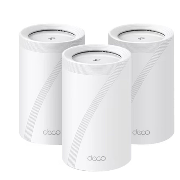 TP-Link Deco BE65(3-pack) BE11000 Whole Home Mesh Wi-Fi 7 System (WIFI7) , 574 Mbps at 2.4 GHz + 4320 Mbps at 5 GHz + 5760 Mbps at 6 GHz
