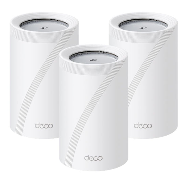 TP-Link Deco BE65 Pro(3-pack) BE11000 Whole Home Mesh WiFi 7 System, 688 Mbps at 2.4 GHz + 4320 Mbps at 5 GHz + 5760 Mbps at 6 GHz