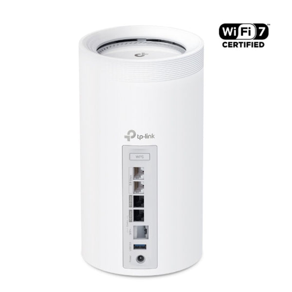 TP-Link Deco BE85(1-pack) BE22000 Tri-Band Whole Home Mesh Wi-Fi 7 System (WIFI7), 1376 Mbps at 2.4 GHz + 8640 Mbps at 5 GHz + 11520 Mbps at 6 GHz