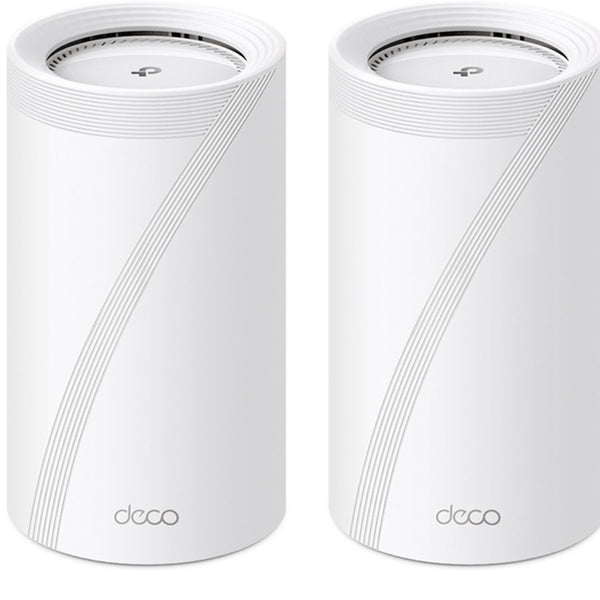 TP-Link Deco BE85(2-pack) BE22000 Tri-Band Whole Home Mesh Wi-Fi 7 System (WiFI7), 1376 Mbps at 2.4 GHz + 8640 Mbps at 5 GHz + 11520 Mbps at 6 GHz