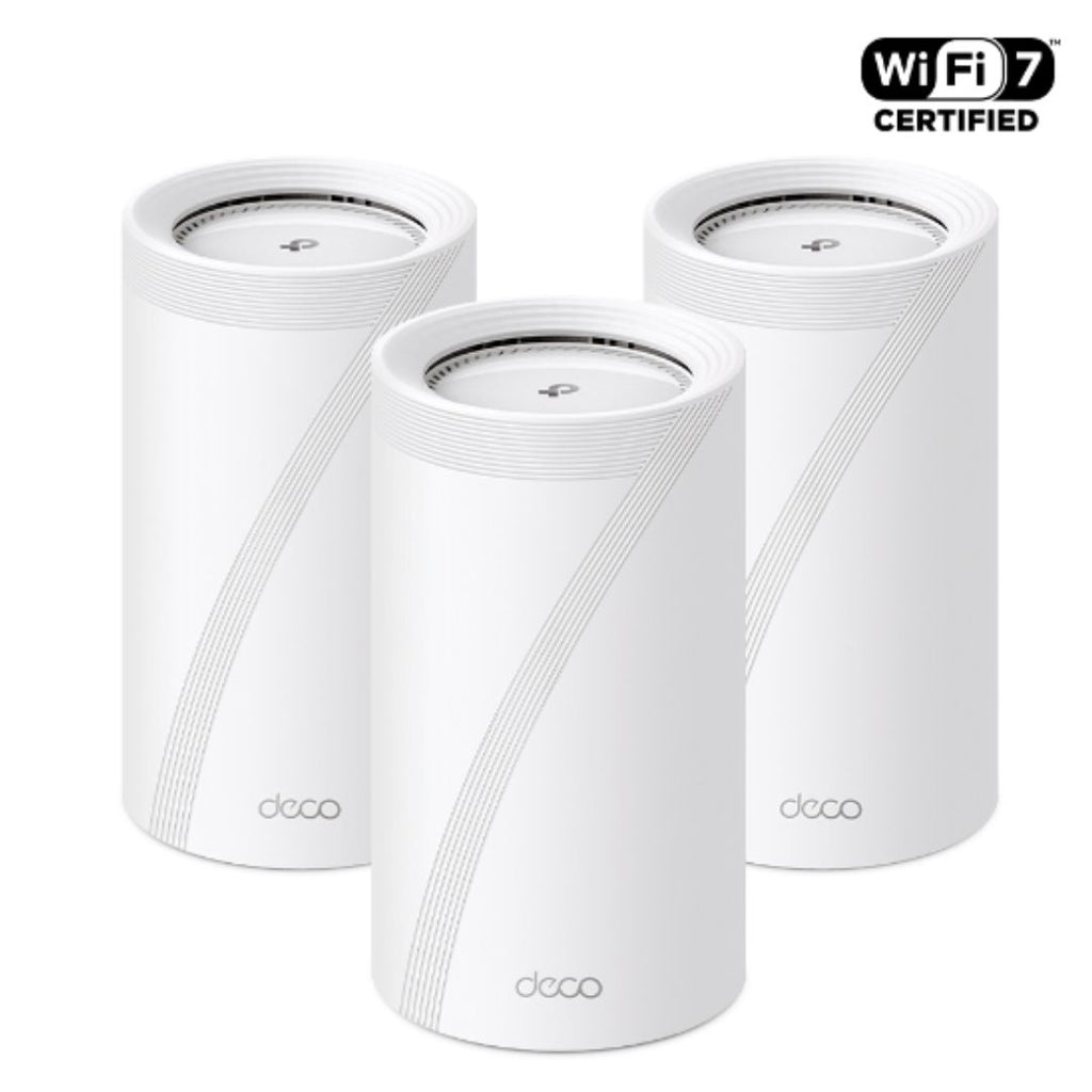 TP-Link Deco BE85(3-pack) BE22000 Tri-Band Whole Home Mesh Wi-Fi 7 System (WIFI7) 1376 Mbps at 2.4 GHz + 8640 Mbps at 5 GHz + 11520 Mbps at 6 GHz - Image 2