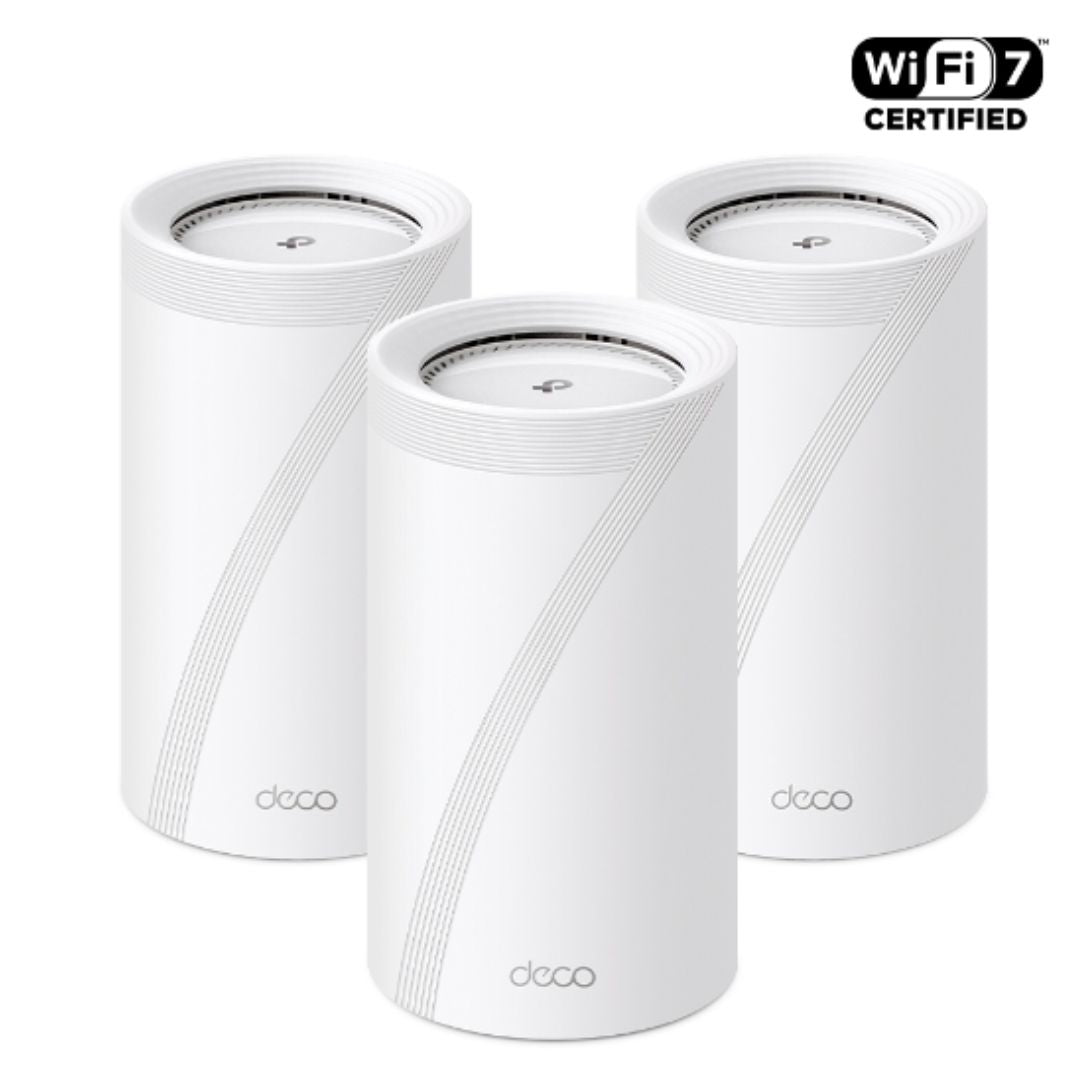 TP-Link Deco BE85(3-pack) BE22000 Tri-Band Whole Home Mesh Wi-Fi 7 System (WIFI7) 1376 Mbps at 2.4 GHz + 8640 Mbps at 5 GHz + 11520 Mbps at 6 GHz - Image 2