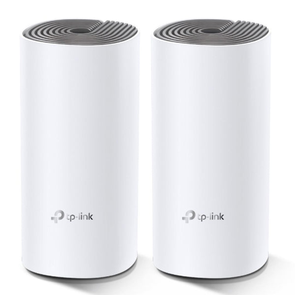 TP-Link Deco E4(2-pack) AC1200 Whole Home Mesh Wi-Fi (2-Pack), Dual-Band, Up to 1167 Mbps, Wireless, Seamless AI Roaming, Gaming & Streaming, Smart Ho