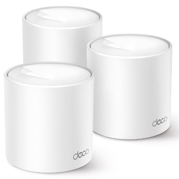 TP-Link Deco X1500(3-pack)  AX1500 Whole Home Mesh Wi-Fi 6 System, 300 Mbps at 2.4 GHz + 1201 Mbps at 5 GHz