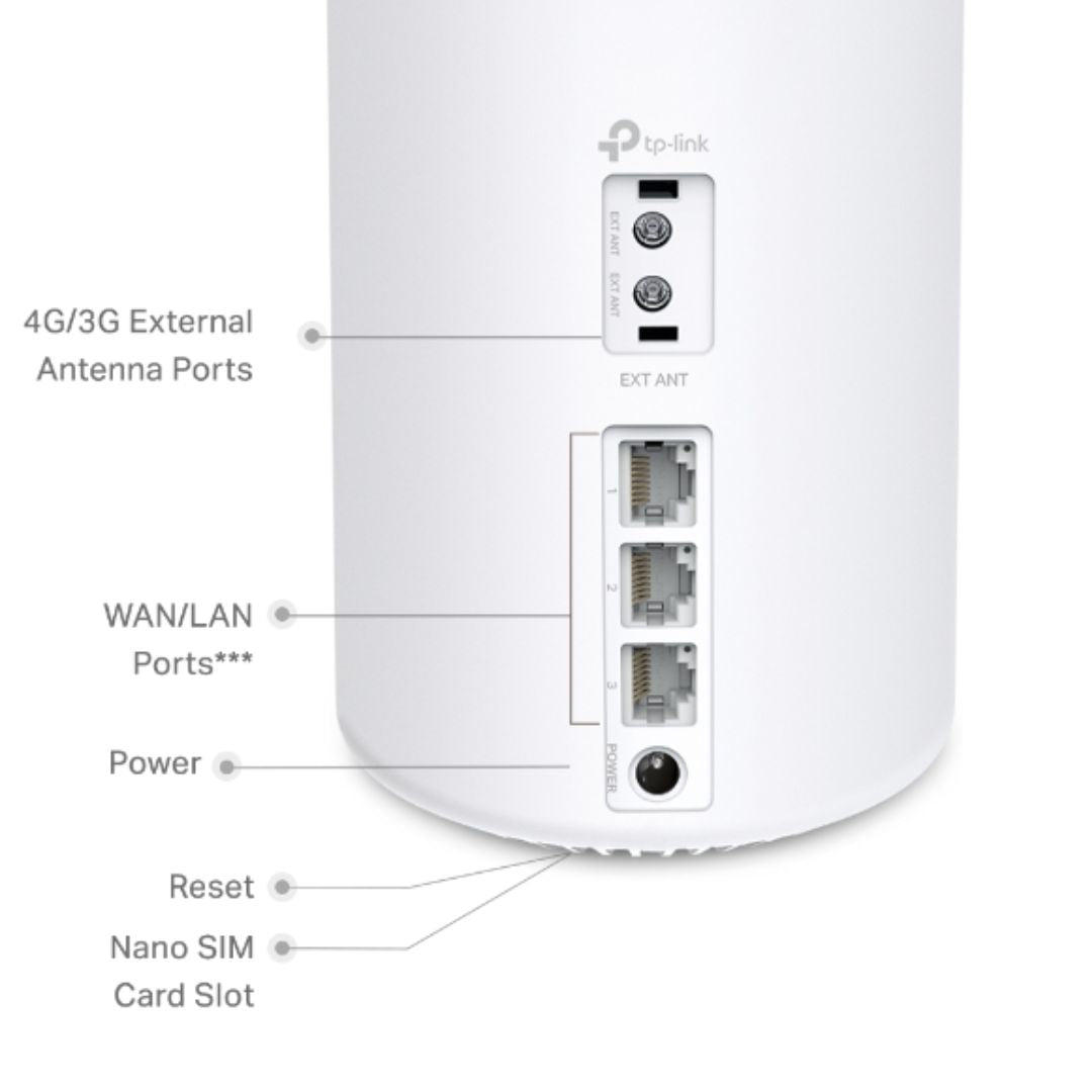 TP-Link Deco X50-4G(1-pack) AX3000 4G+ Whole Home Wi-Fi 6 Mesh, Wireless, SIM Card, 3G/4G Failover, Seamless Roaming, HomeShield Security, Remote - Image 3