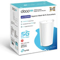 (E)(CH)TP-Link Deco X80-5G(1-pack) 5G AX6000 Whole Home Wi-Fi 6 Gateway,  4804Mbps at 5 GHz + 1148Mbps at 2.4 GHz, 5G 5Gbps/900Mbps, 4G+ Cat20 2Gbps/2 - Image 1