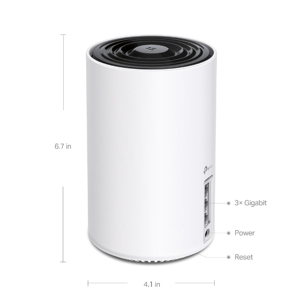 TP-Link Deco XE75 AXE5400 Tri-Band Mesh Wi-Fi 6E System (2-pack) 574 Mbps at 2.4 GHz + 2402 Mbps at 5 GHz + 2402 Mbps at 6 GHz - Image 3