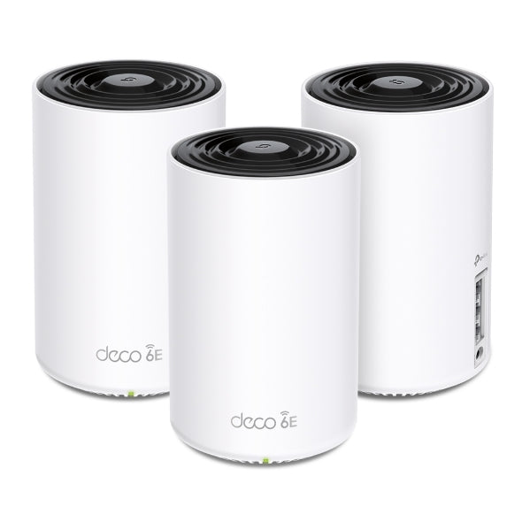 TP-Link Deco XE75 AXE5400 Tri-Band Mesh Wi-Fi 6E System(3-pack) 574 Mbps at 2.4 GHz + 2402 Mbps at 5 GHz + 2402 Mbps at 6 GHz - Image 2