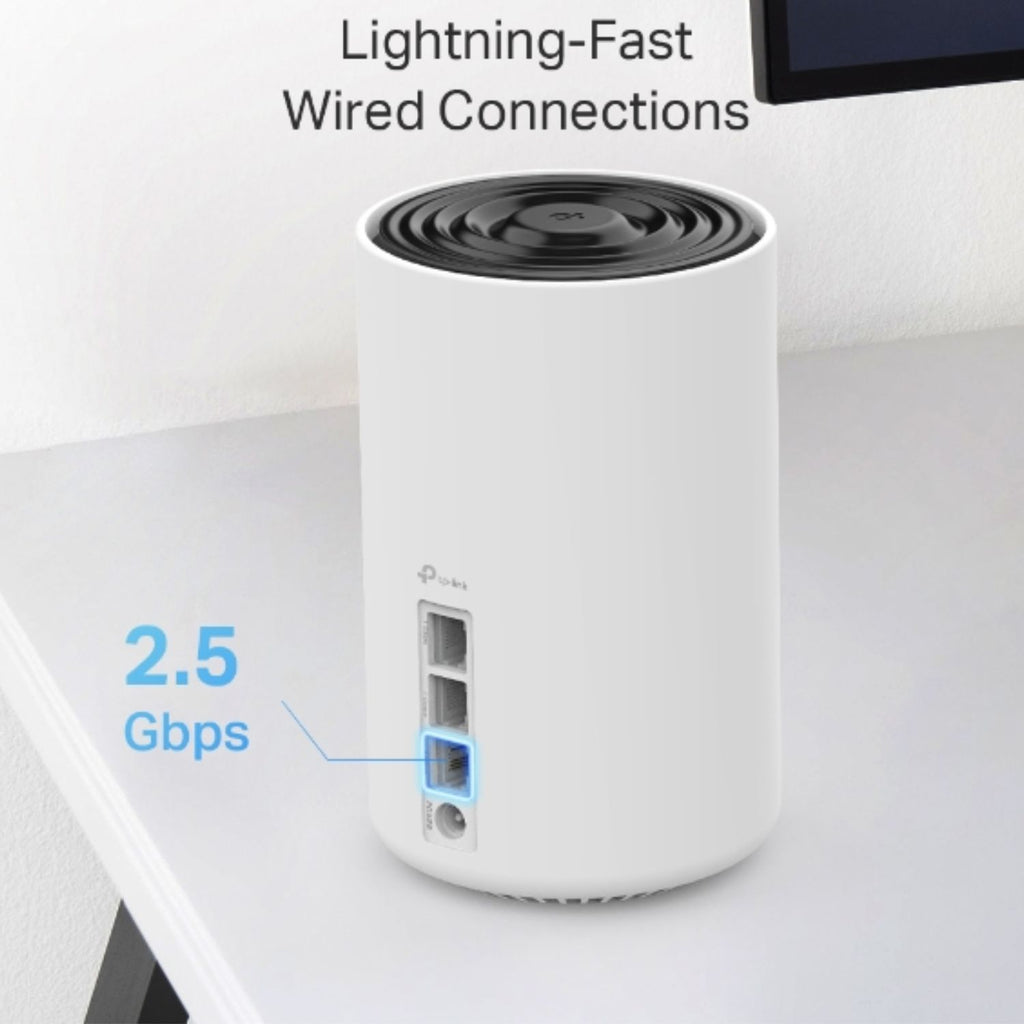 TP-Link Deco XE75 Pro(2-pack)) AXE5400 Tri-Band Mesh Wi-Fi 6E System, 574 Mbps at 2.4 GHz + 2402 Mbps at 5 GHz + 2402 Mbps at 6 GHz - Image 3